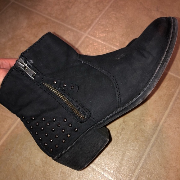 kohls Shoes - Black studded ankle boots